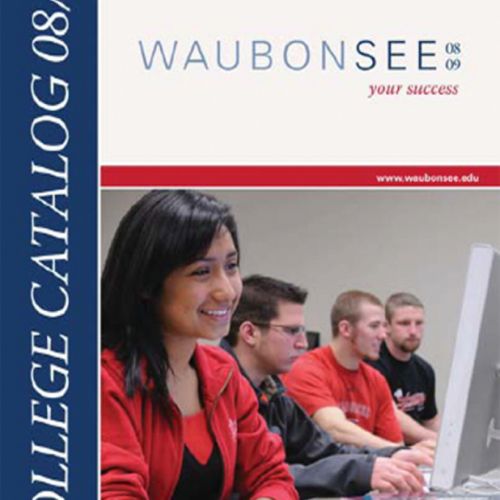 Waubonsee Catalog Cover 2008-2009