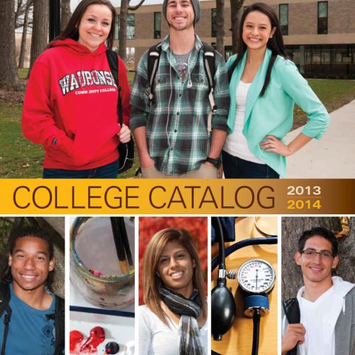 Waubonsee Catalog Cover 2013-2014