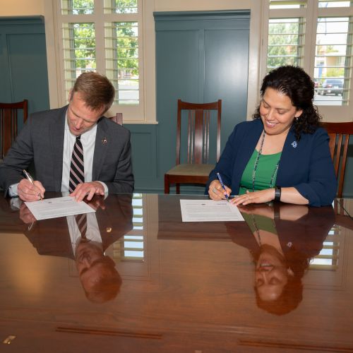 Aurora University Transfer Agreement Signing 