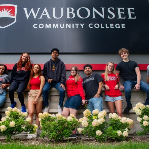 Waubonsee Sign Students