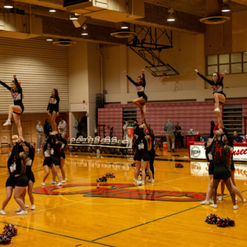Waubonsee cheerleaders