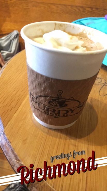 Photo of a coffee cup from Richmond, Kentucky during Alternative Spring Break 2018