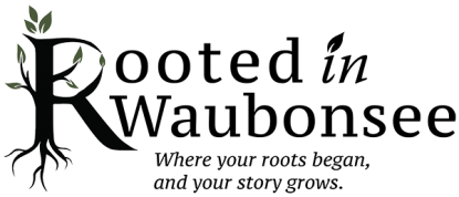 Rooted in Waubonsee logo - Where your roots began, and your story grows