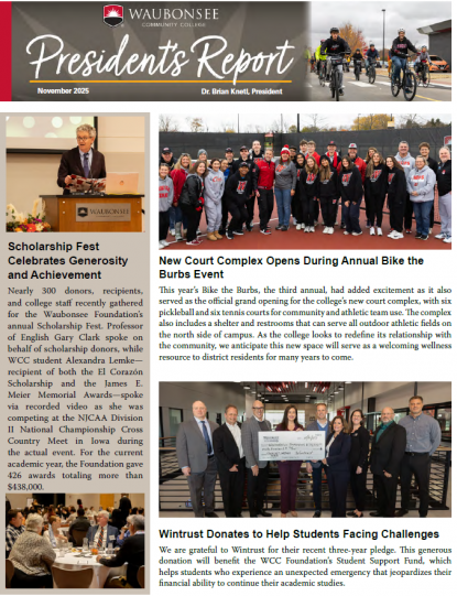 November presidents report screenshot