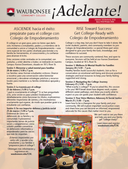 Adelante winter 2026 screenshot