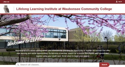 LLI Coursestorm cover on coursestorm website themed for spring