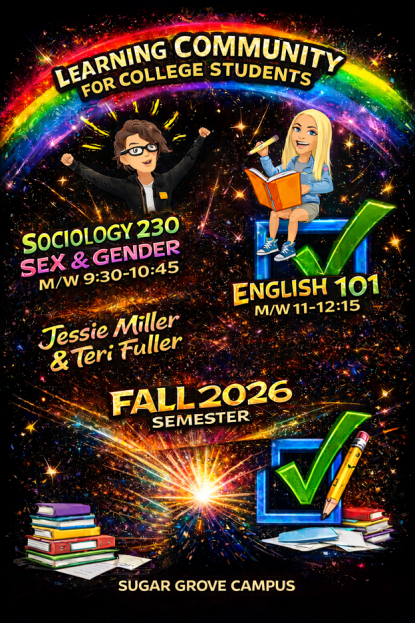 Learning Communities Poster: Sex and Gender plus English SOC230 and ENG101