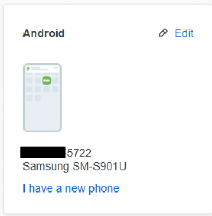 MFA Duo Mobile Screenshot - I have a New Phone