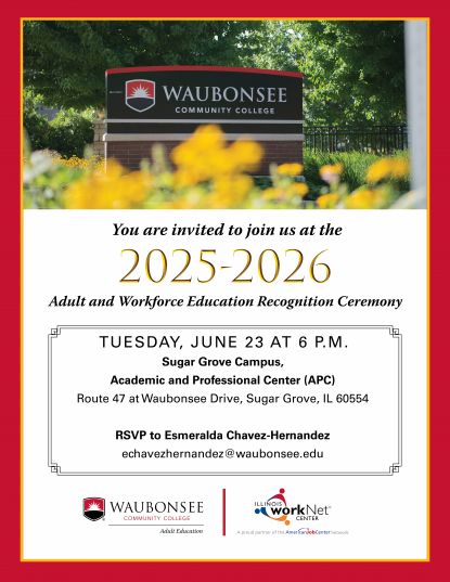 Adult Education Recognition Ceremony Program 2025-2026