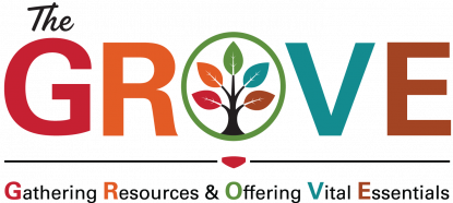 The Grove (Food Pantry) Logo - Gathering Resources and Offering Vital Essentials