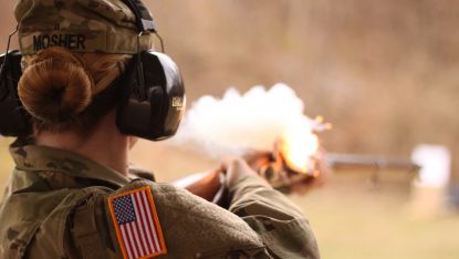 Photo of soldier shooting