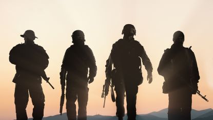 Military Soldiers Sunset