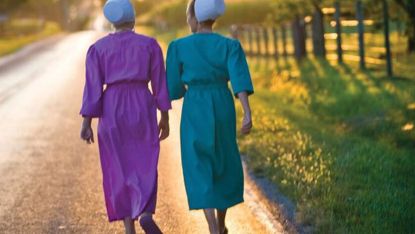 two Amish women