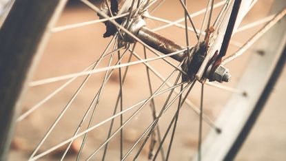 Photo of bicycle spokes