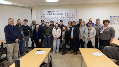 Students from the first Cohort WTE class with the City of St. Charles Water Division Professionals