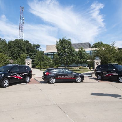 photo of police cars