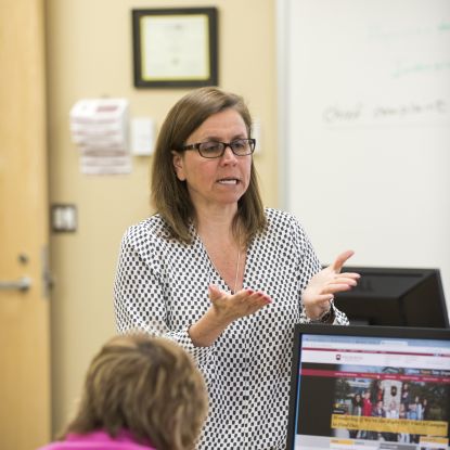 Instructor in classroom