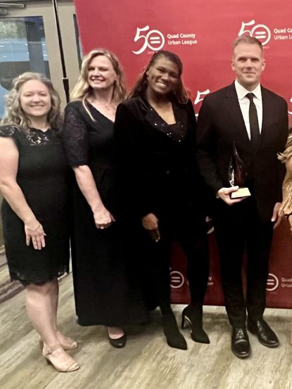 Dr. Knetl award Quad County Urban League’s Education and Champion of Opportunity