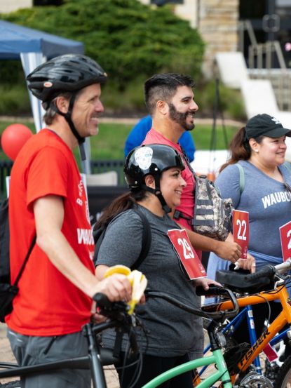 Bike the burbs participates with their bikes