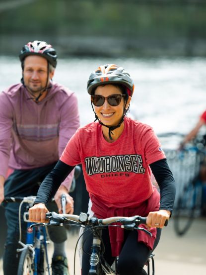 bike the Burbs participates biking Jeanine McMillen