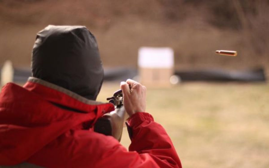 Photo of soldier shooting