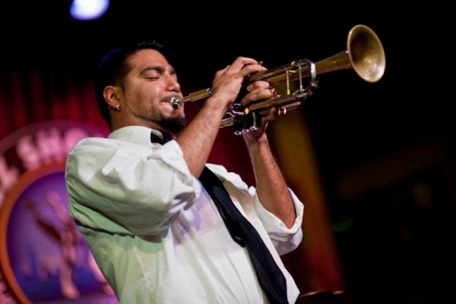Victor Garcia Playing Trumpet
