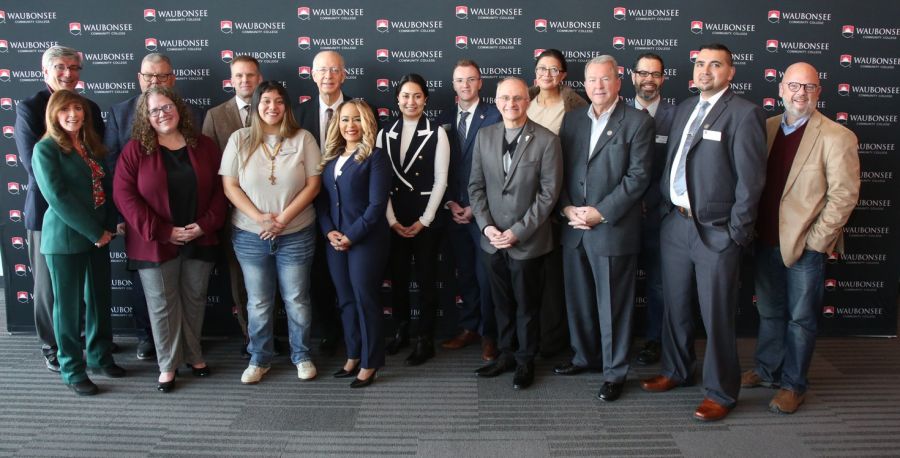 Group photo from Waubonsee Community College’s Inaugural Legislative Roundtable 